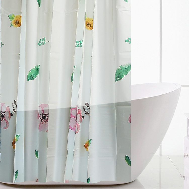 Nordic print PVC shower curtain Curtain Manufacturers