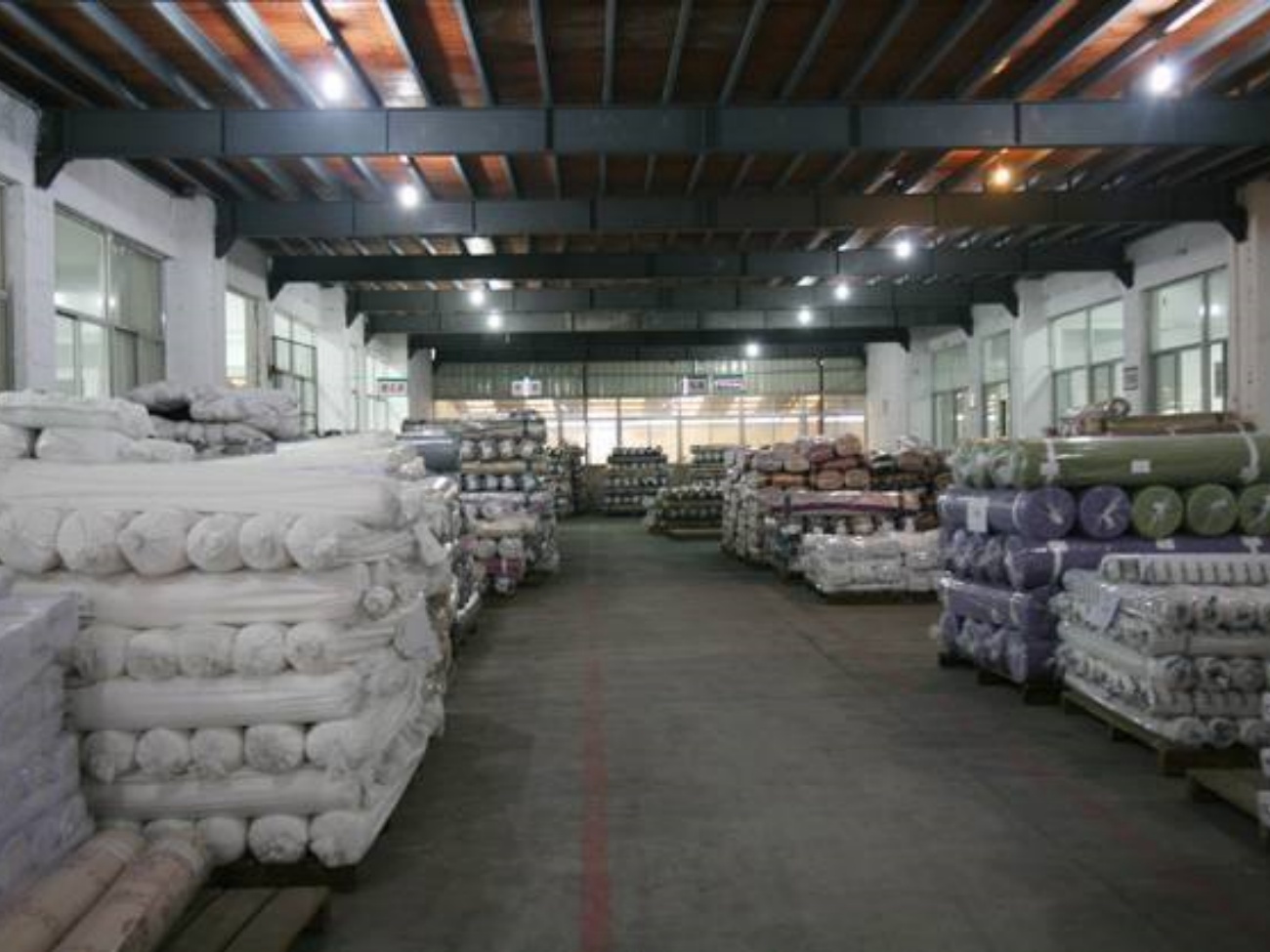 Curtain Textile Roll Warehouse for Bulk Production