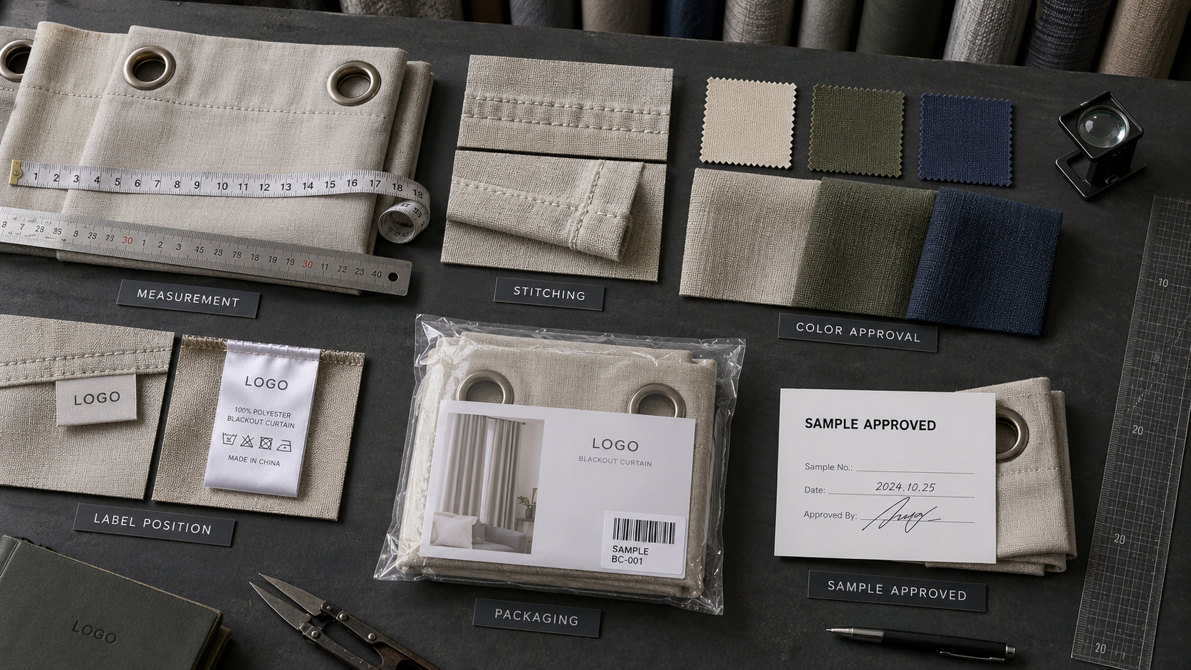 OEM curtain sample confirmation process